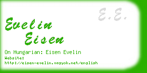 evelin eisen business card